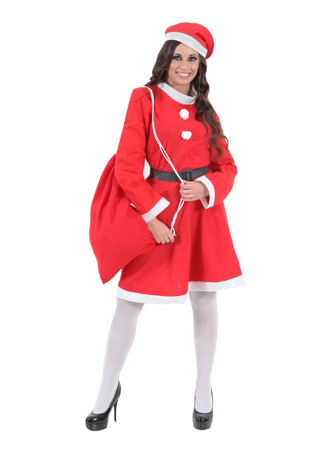 COSTUME MAMMA NATALE (tessuto pannolenci economico)